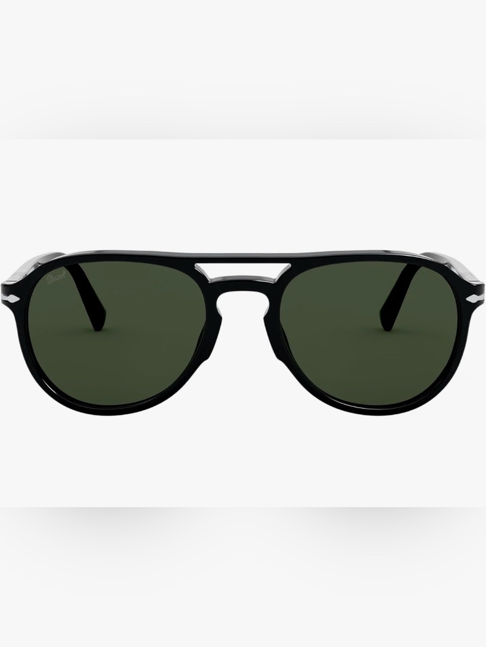 Persol 55mm Black and Green PO3235S Aviator Sunglasses